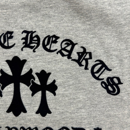 Chrome Hearts Flocked Print Cross Long-Sleeve T-Shirt