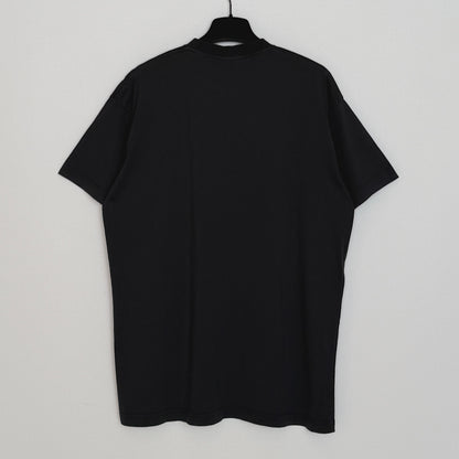 Balenciaga Men's Loop Sports Icon Oversized T-shirt in Black Faded