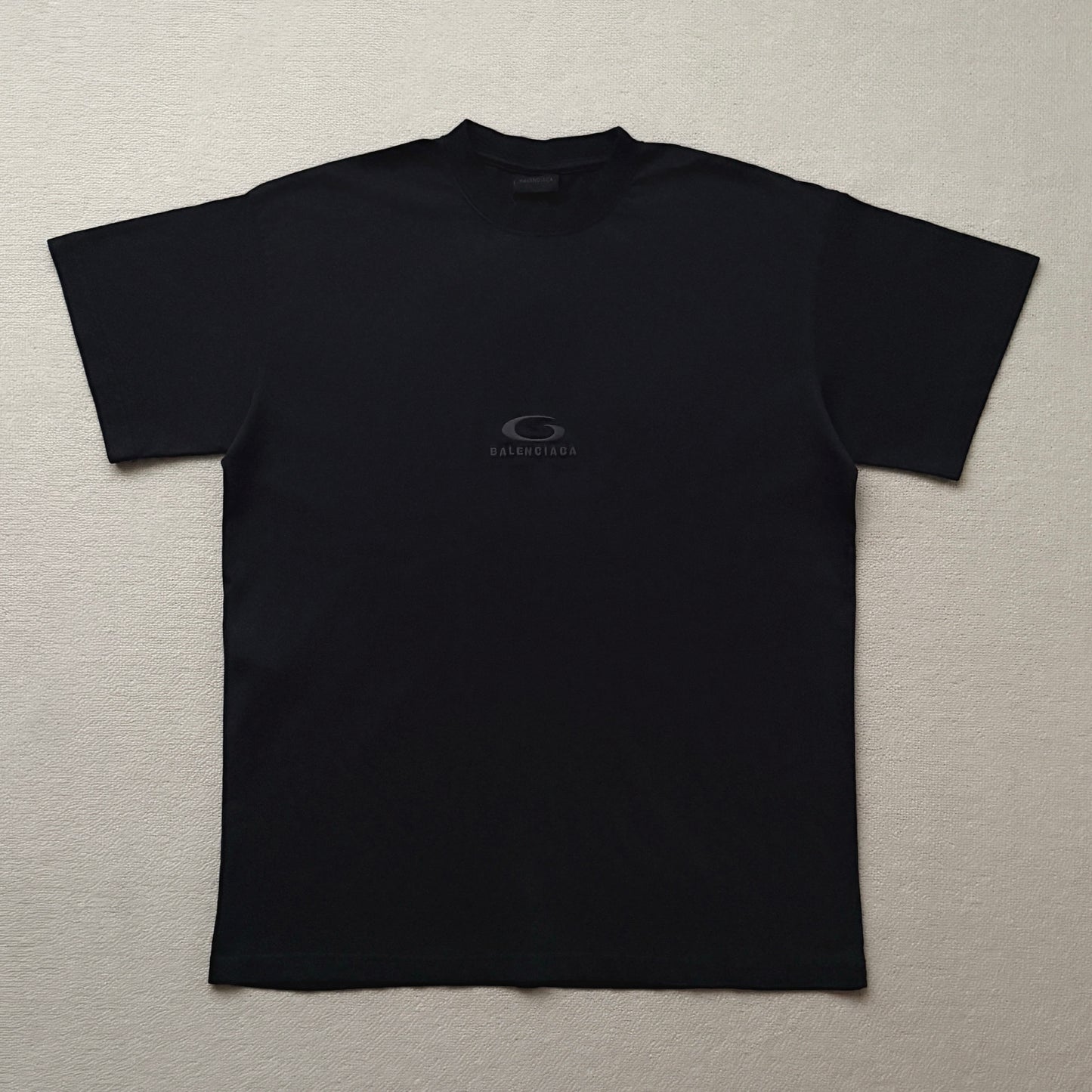 Balenciaga Men's Loop Sports Icon Oversized T-shirt in Black Faded