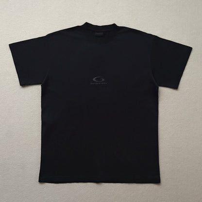 Balenciaga Men's Loop Sports Icon Oversized T-shirt in Black Faded