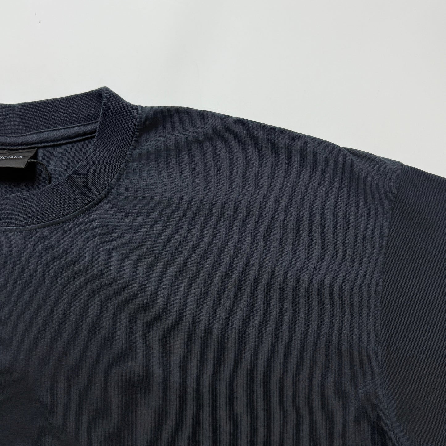 Balenciaga Men's Loop Sports Icon Oversized T-shirt in Black Faded