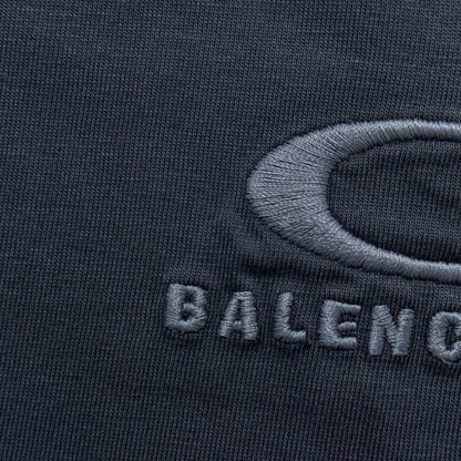 Balenciaga Men's Loop Sports Icon Oversized T-shirt in Black Faded