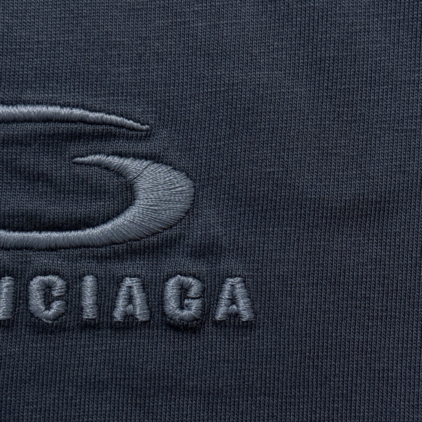 Balenciaga Men's Loop Sports Icon Oversized T-shirt in Black Faded