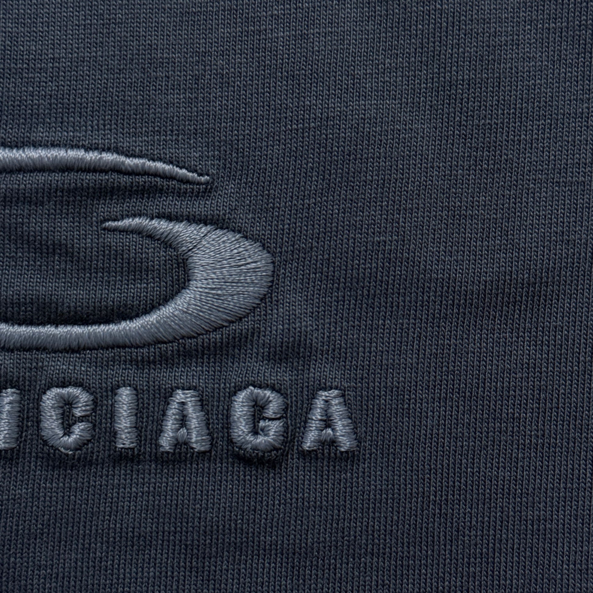 Balenciaga Men's Loop Sports Icon Oversized T-shirt in Black Faded