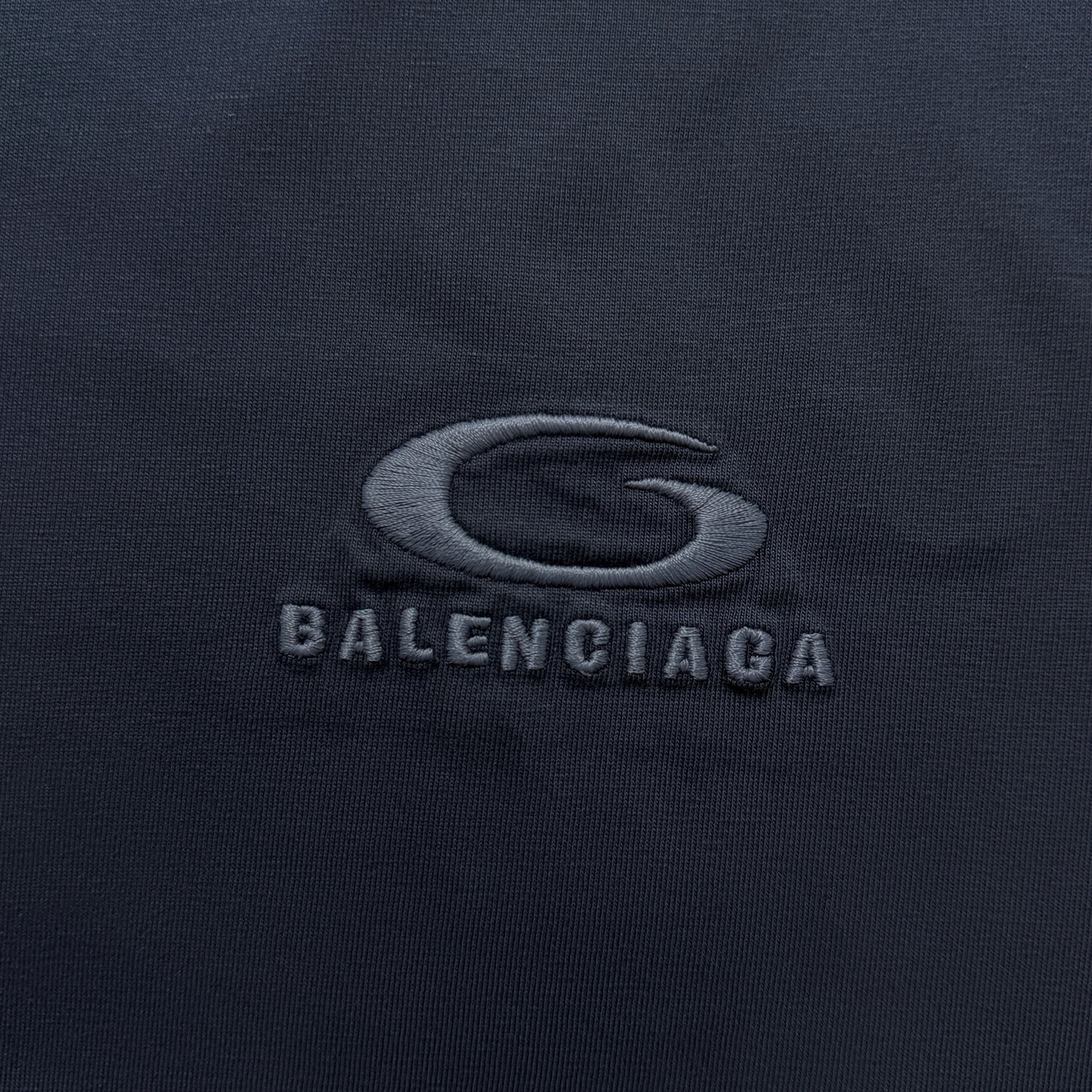 Balenciaga Men's Loop Sports Icon Oversized T-shirt in Black Faded