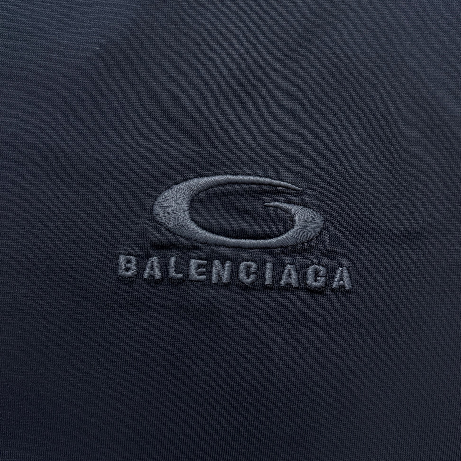 Balenciaga Men's Loop Sports Icon Oversized T-shirt in Black Faded