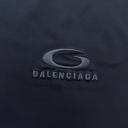 Balenciaga Men's Loop Sports Icon Oversized T-shirt in Black Faded