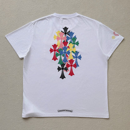 Chrome Hearts Multicolor Cross T-shirt Short Sleeve