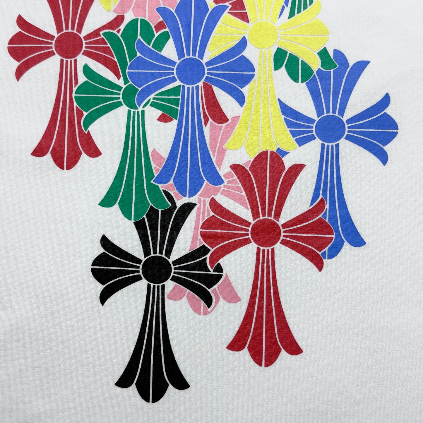 Chrome Hearts Multicolor Cross T-shirt Short Sleeve