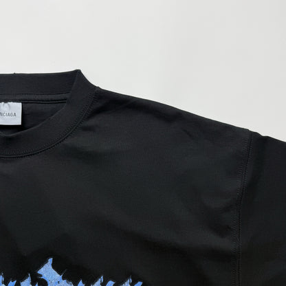 BALENCIAGA Paris Thunderstorm Oversized T-Shirt "Black"