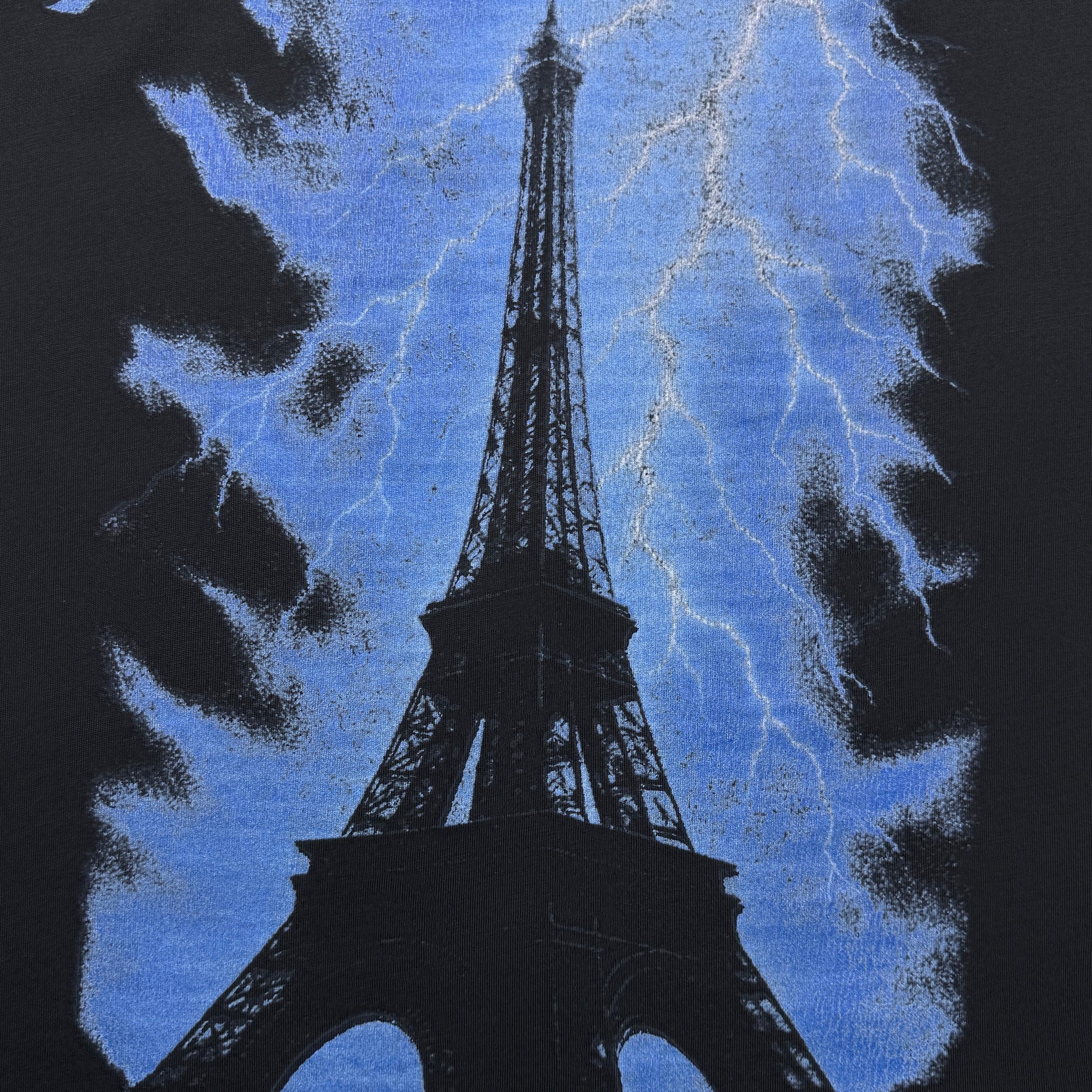 BALENCIAGA Paris Thunderstorm Oversized T-Shirt "Black"