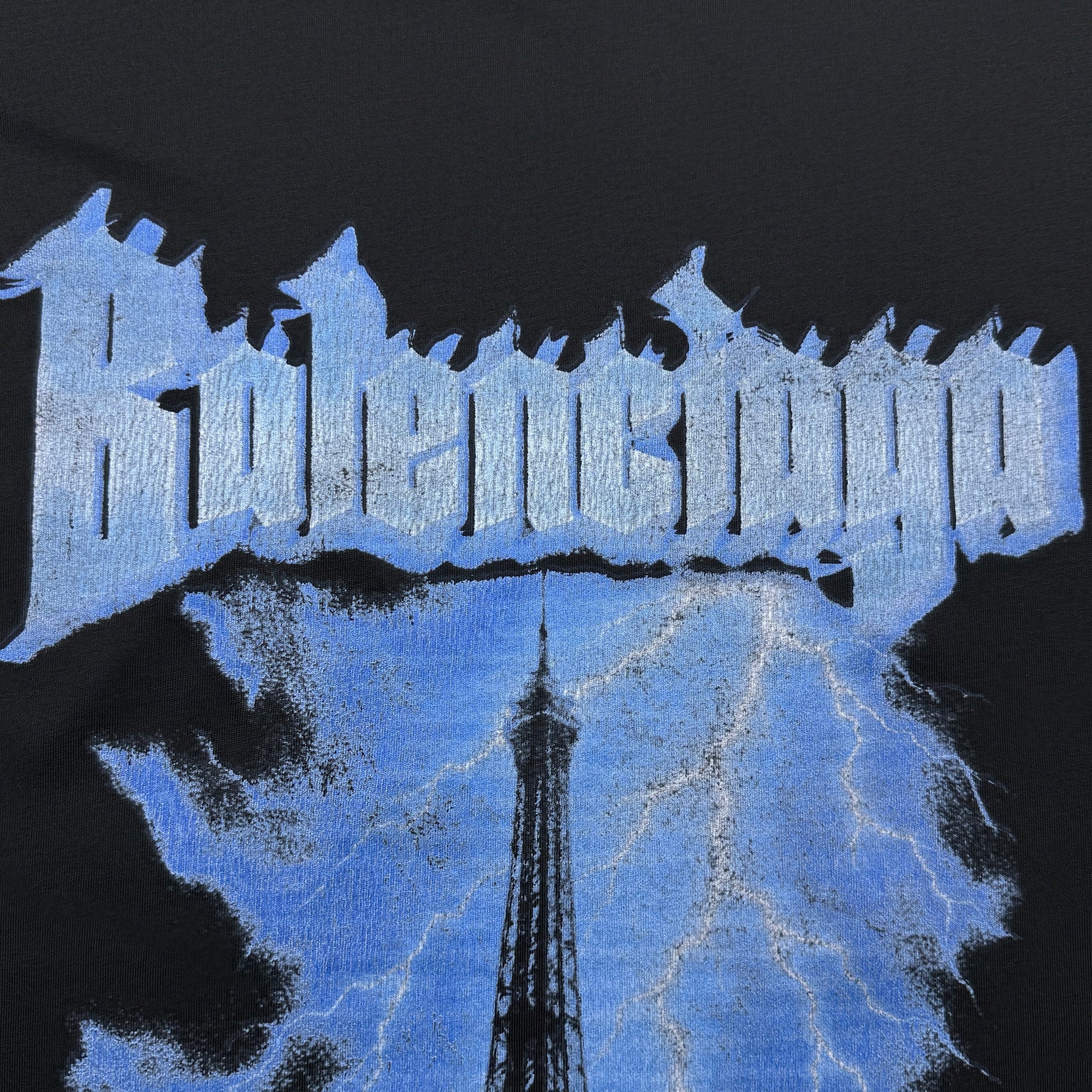 BALENCIAGA Paris Thunderstorm Oversized T-Shirt "Black"