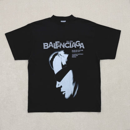 BALENCIAGA Men's Lady In Shades Oversized T-shirt in Black