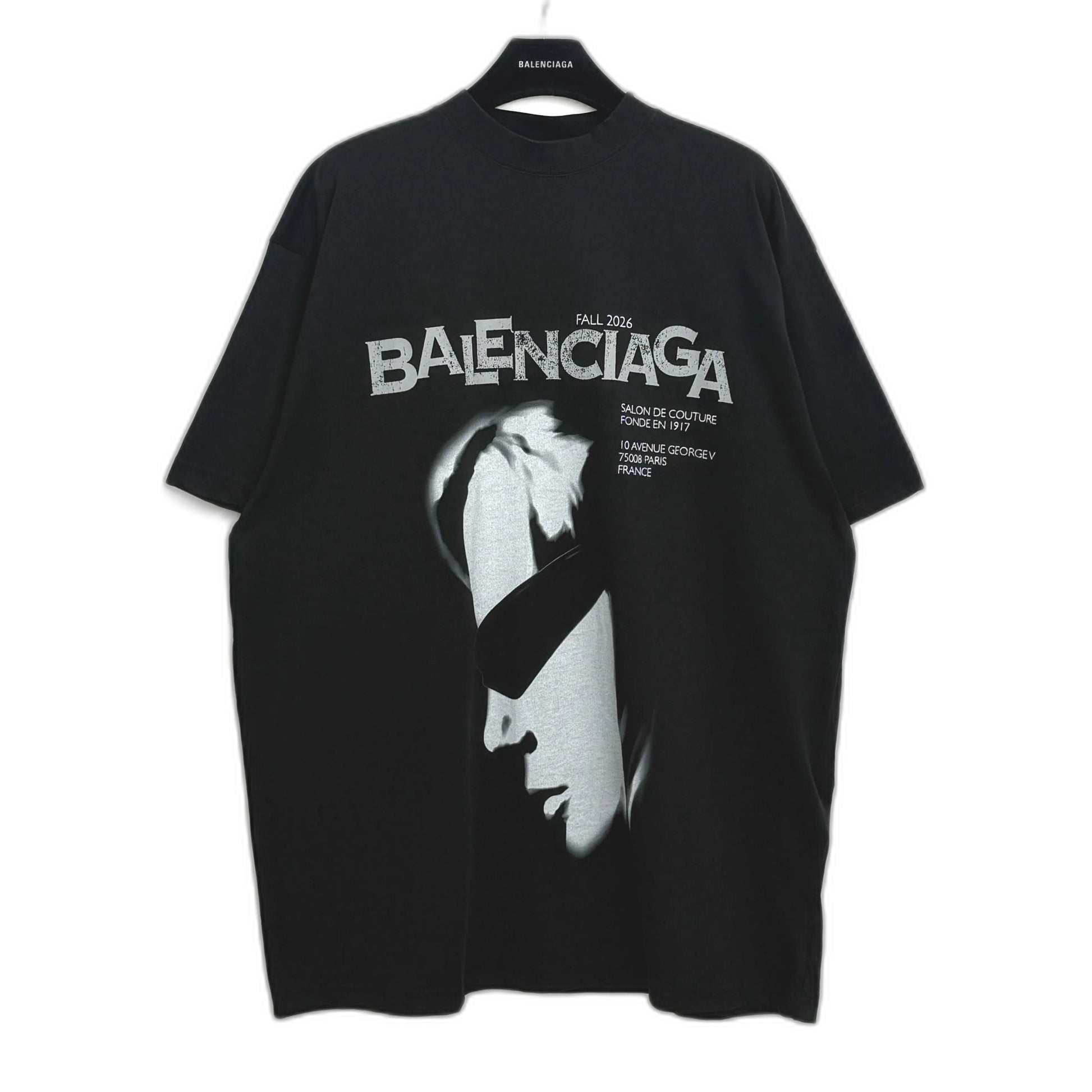 BALENCIAGA Men's Lady In Shades Oversized T-shirt in Black