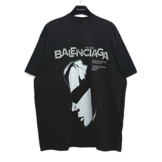 BALENCIAGA Men's Lady In Shades Oversized T-shirt in Black