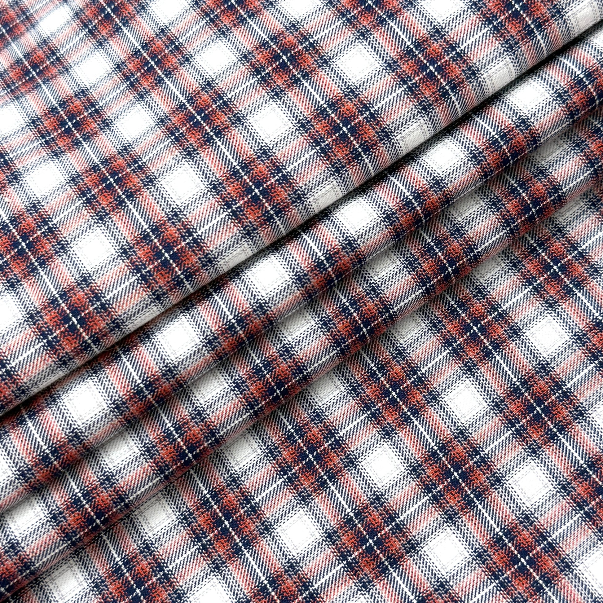 BALENCIAGA Design Sleeve Shirt "Red/Navy"