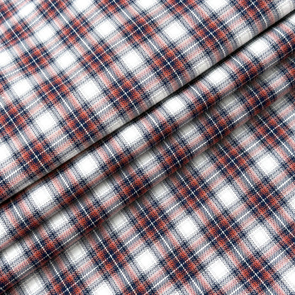 BALENCIAGA Design Sleeve Shirt "Red/Navy"