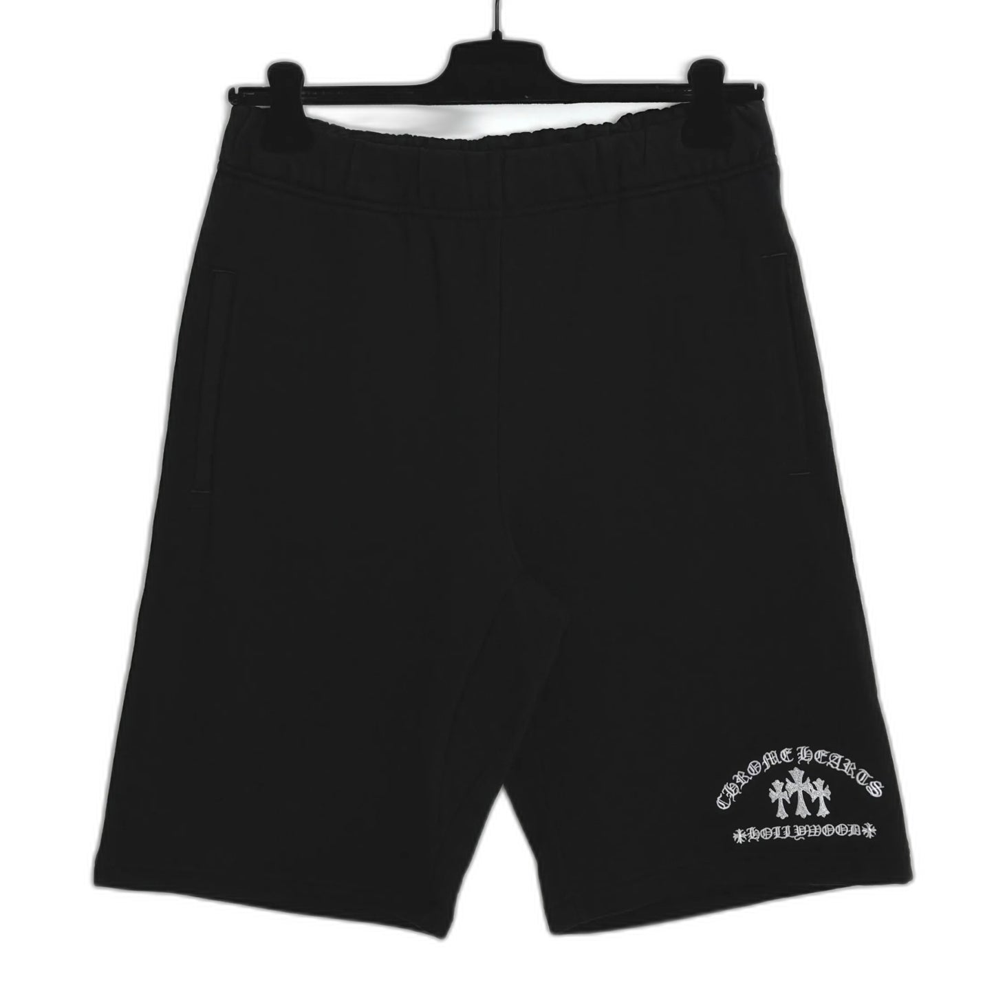Chrome Hearts Cemetery Cross Embroidered Sweatshort