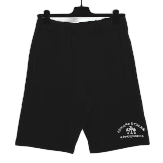 Chrome Hearts Cemetery Cross Embroidered Sweatshort