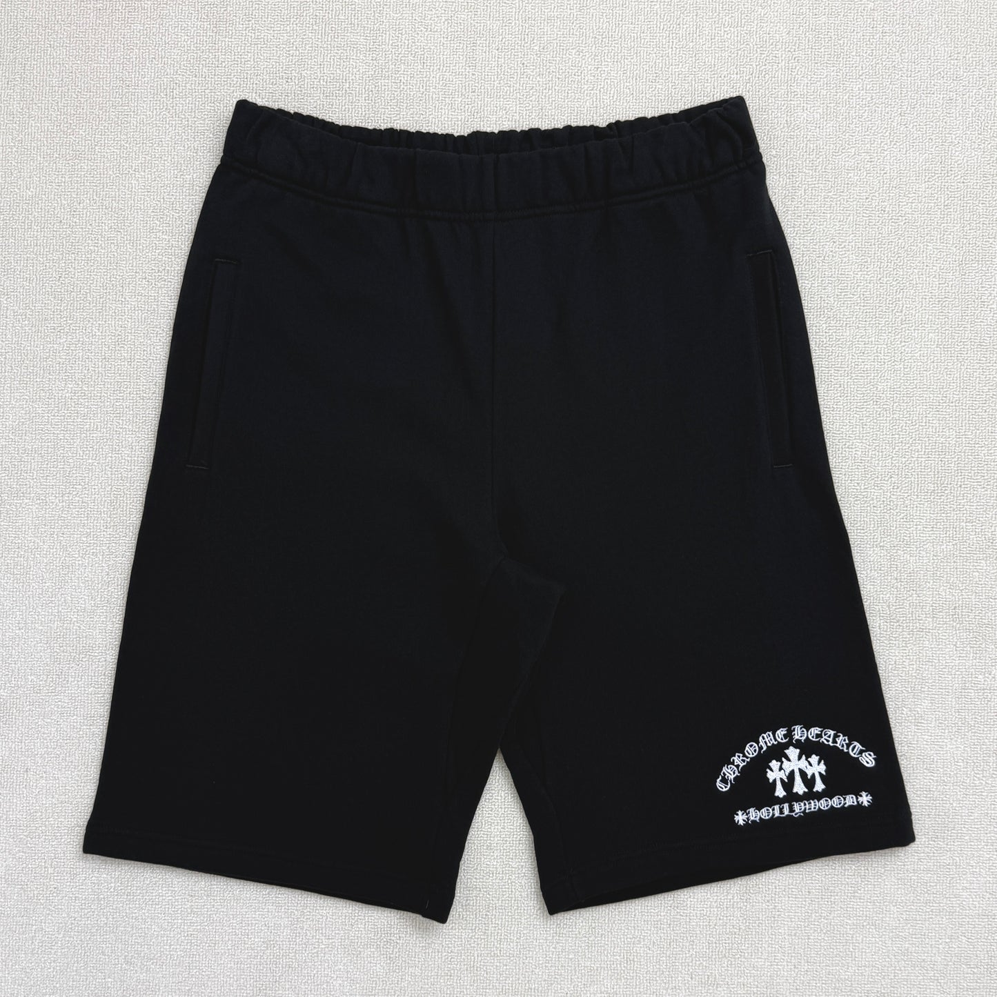 Chrome Hearts Cemetery Cross Embroidered Sweatshort