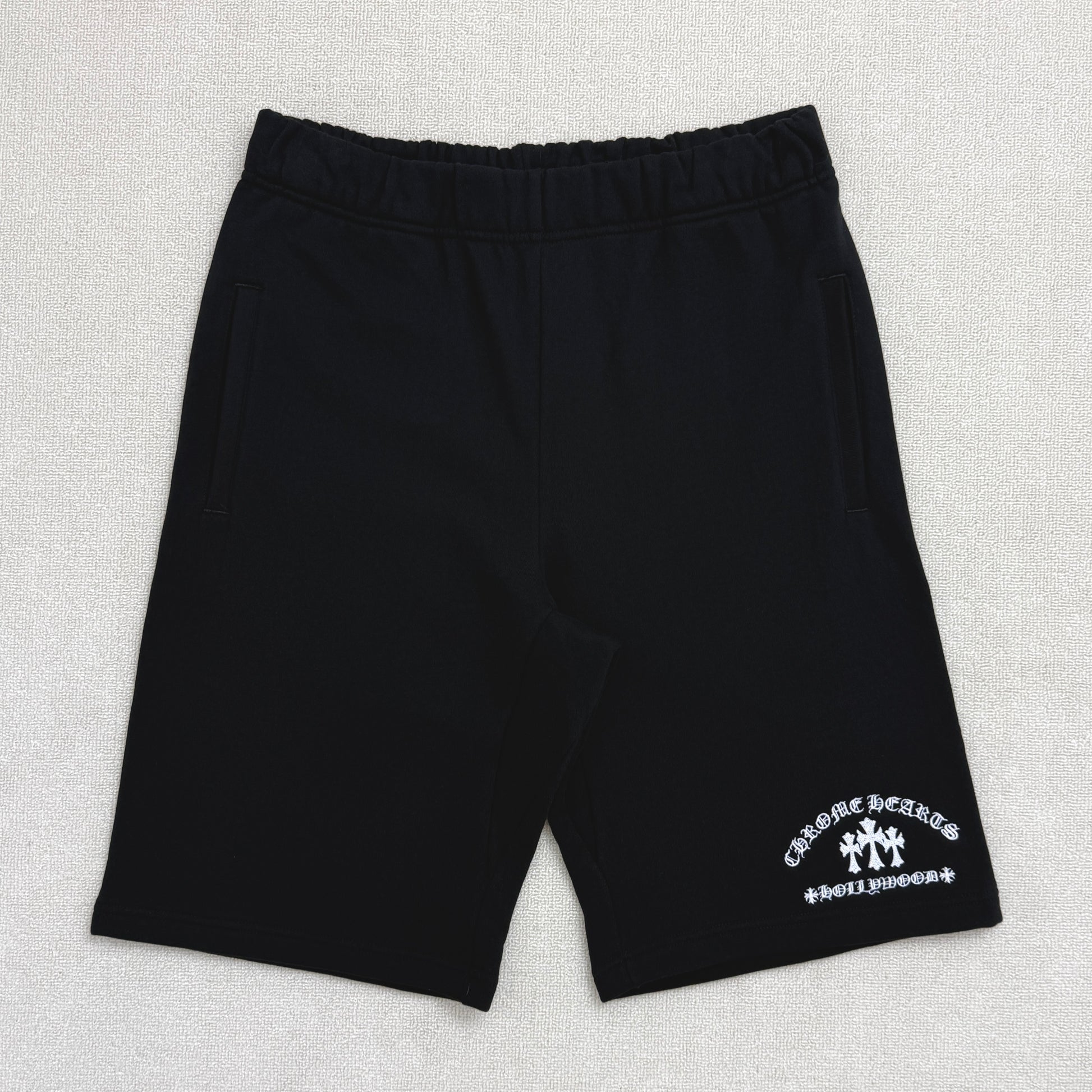 Chrome Hearts Cemetery Cross Embroidered Sweatshort