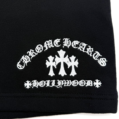 Chrome Hearts Cemetery Cross Embroidered Sweatshort