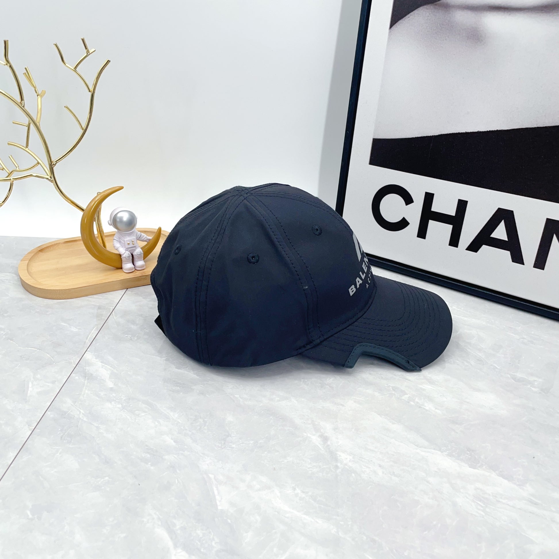 BALENCIAGA Activewear Cap in Technical Nylon "Black"