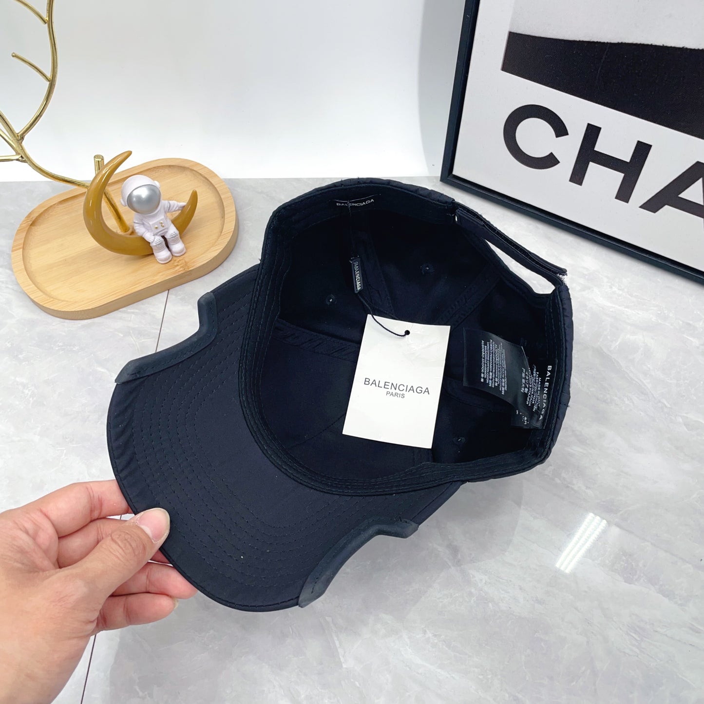 BALENCIAGA Activewear Cap in Technical Nylon "Black"