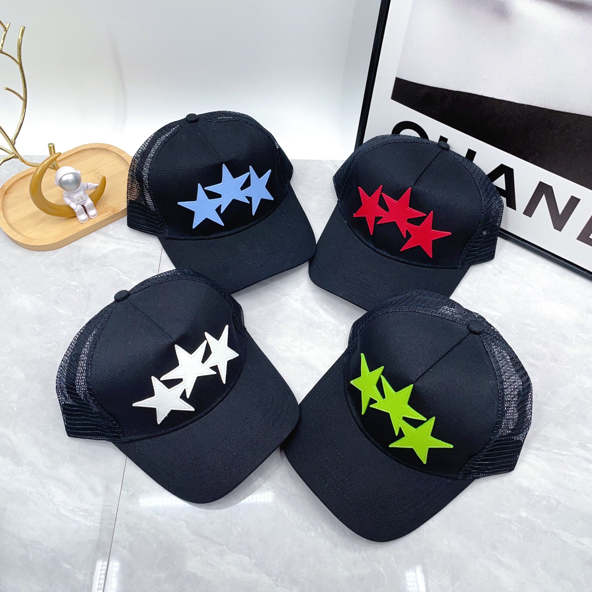 Amiri 3 Star Canvas Hat