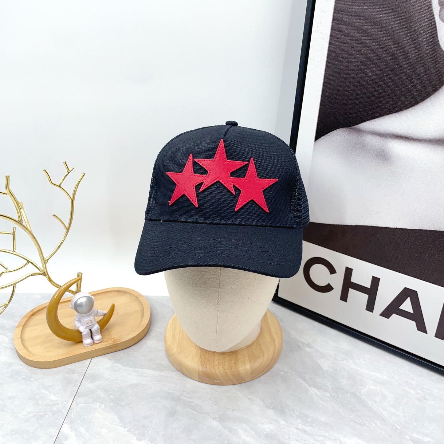 Amiri 3 Star Canvas Hat