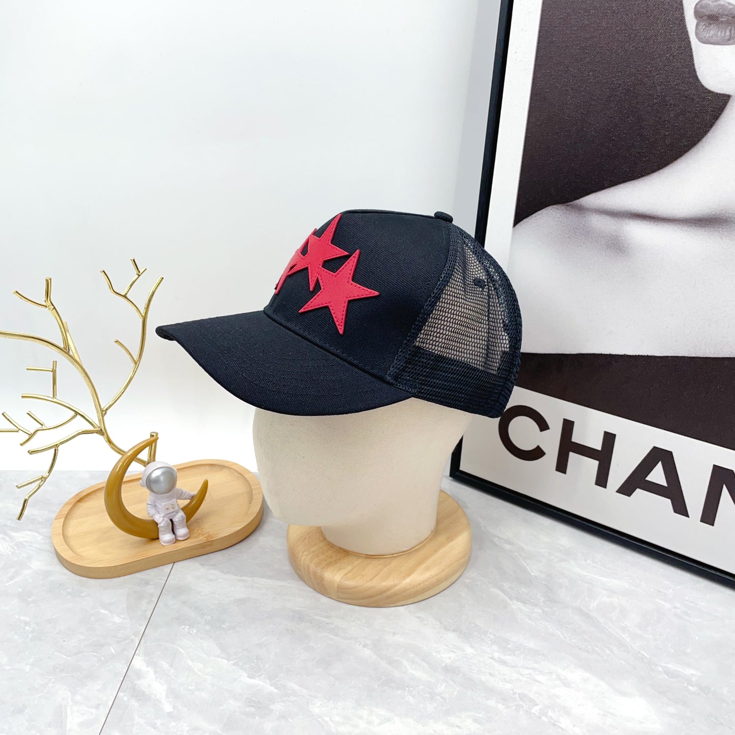 Amiri 3 Star Canvas Hat