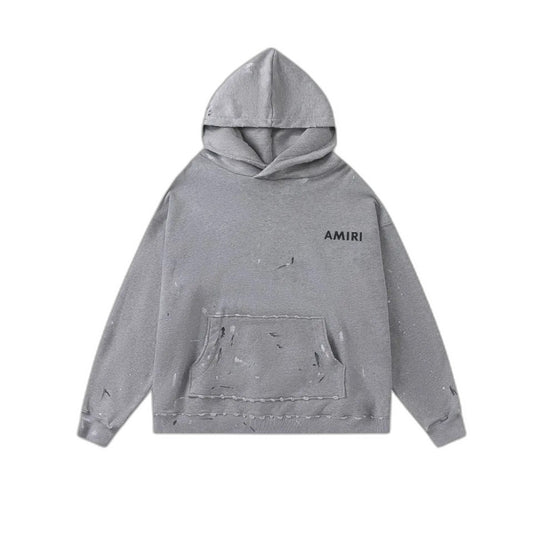Amiri Army Paint Hoodie 'Grey'
