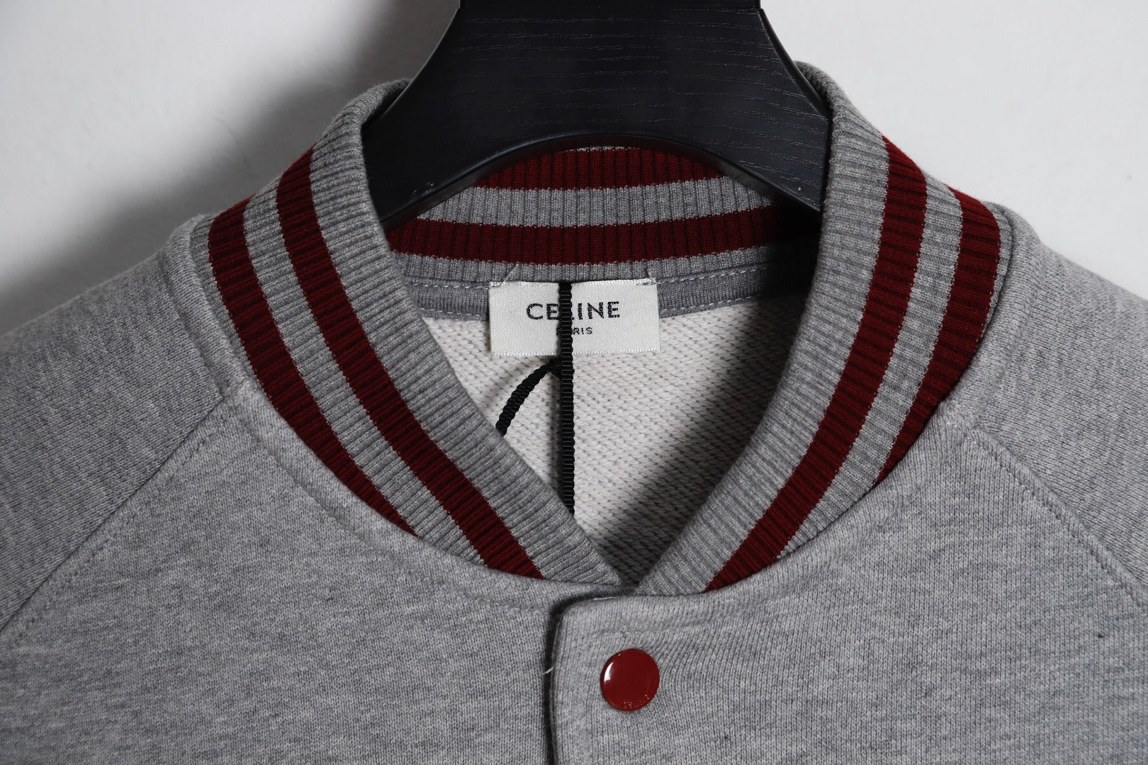 CELINE TEDDY COLLEGE JACKET IN COTTON FLEECE