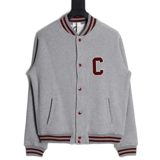 CELINE TEDDY COLLEGE JACKET IN COTTON FLEECE