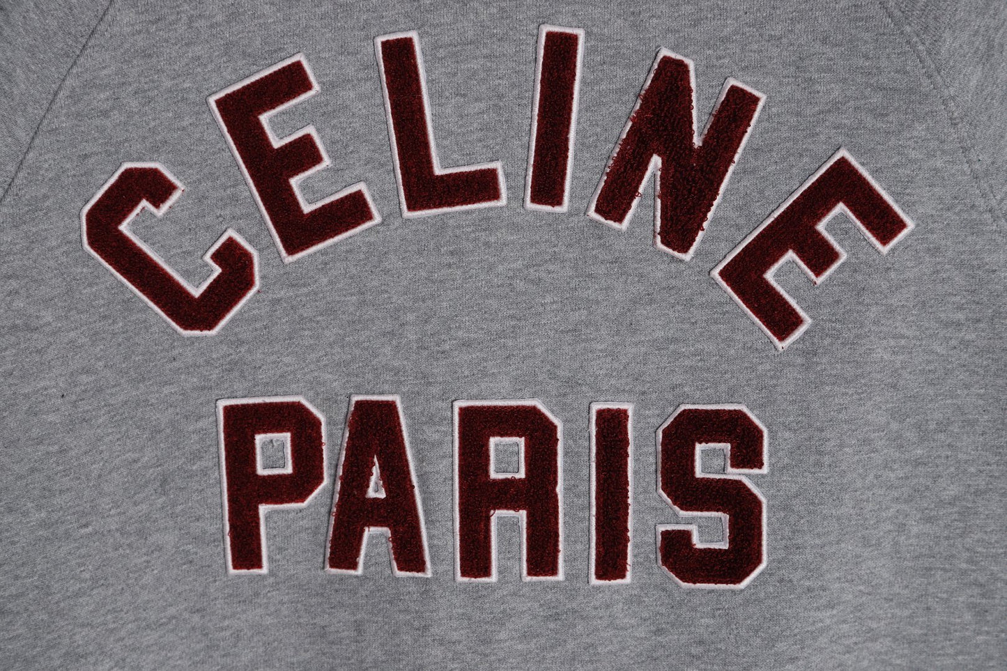 CELINE TEDDY COLLEGE JACKET IN COTTON FLEECE