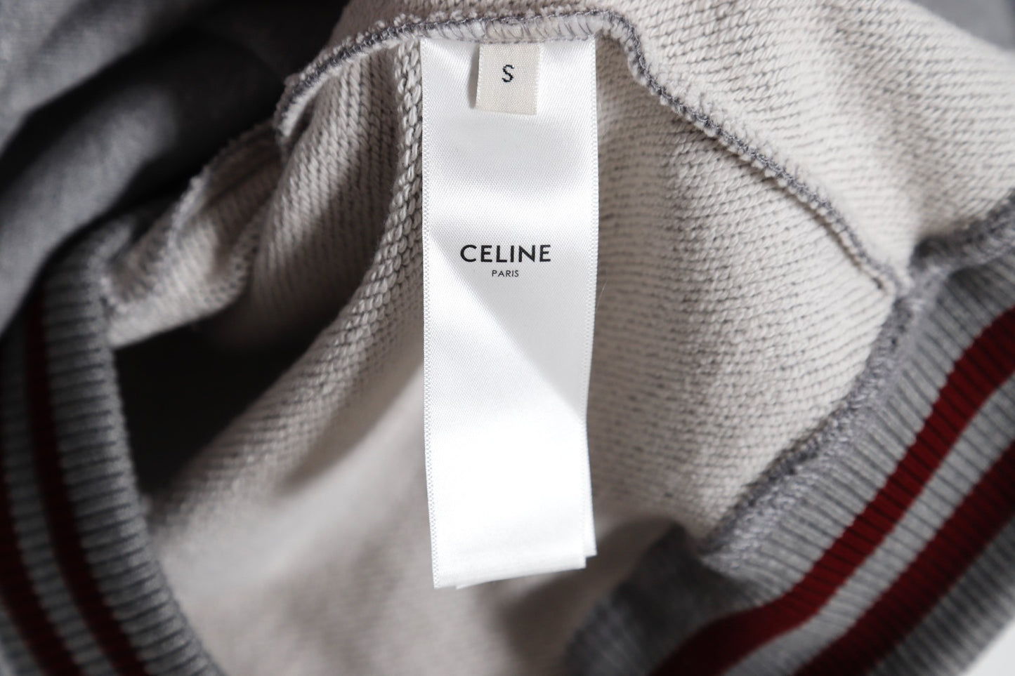 CELINE TEDDY COLLEGE JACKET IN COTTON FLEECE