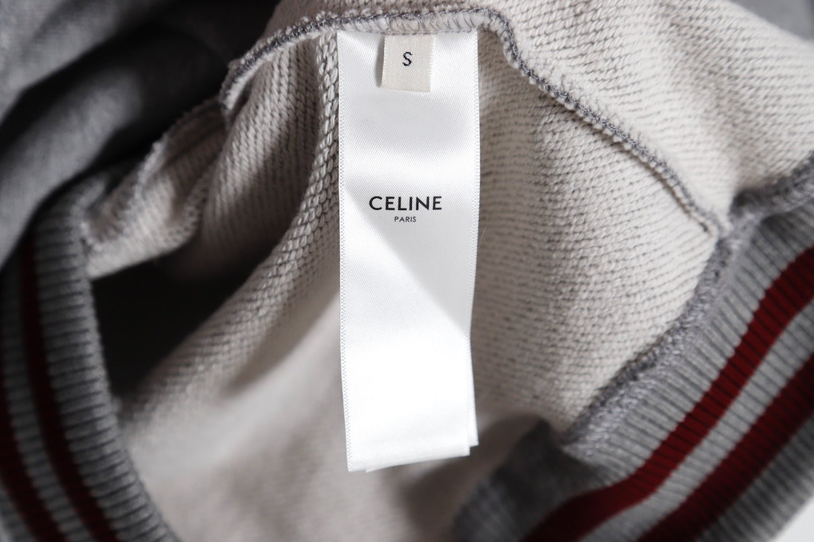 CELINE TEDDY COLLEGE JACKET IN COTTON FLEECE