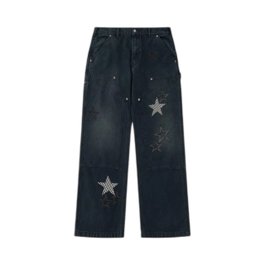 CHROME HEARTS Star Carpenter Pants Black