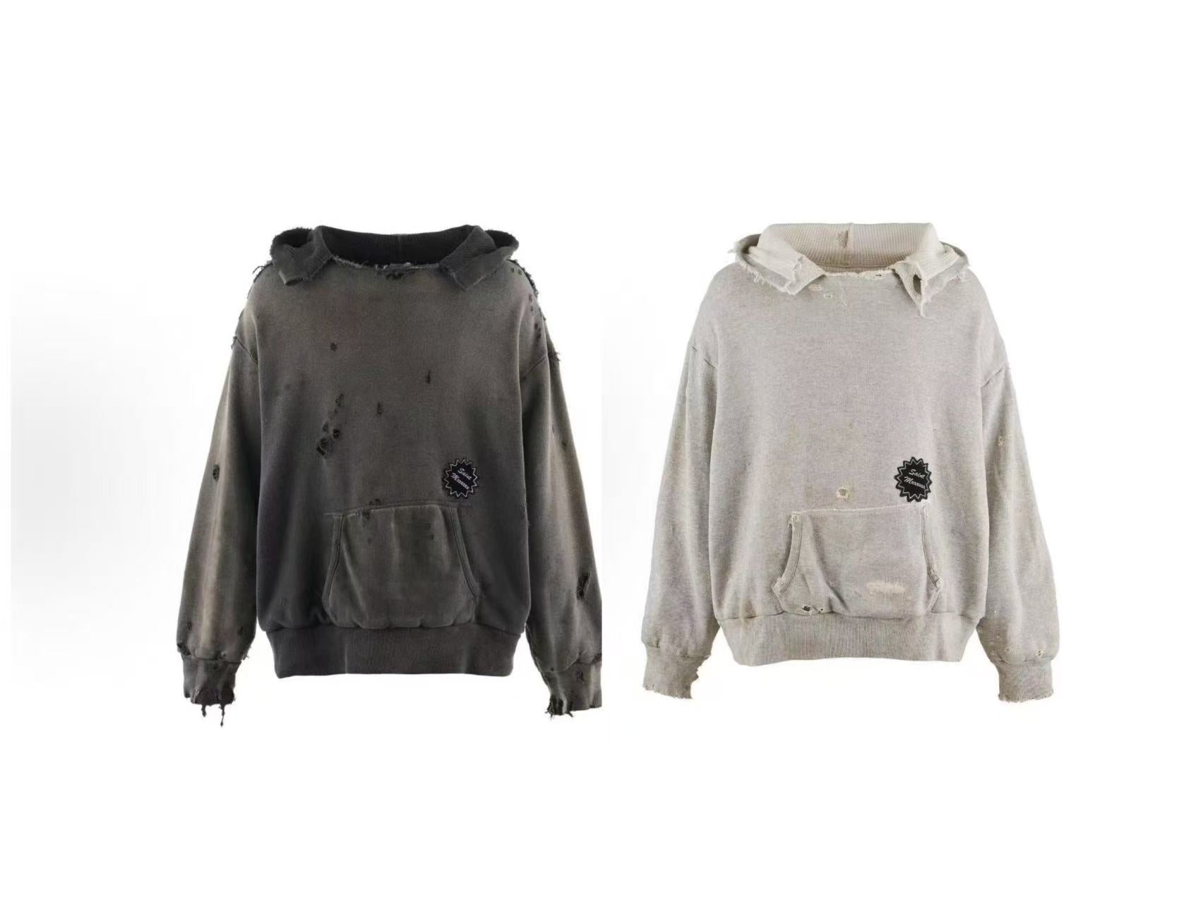 SAINT Mxxxxx xHOODIE/DBL FACE/CHARCOAL