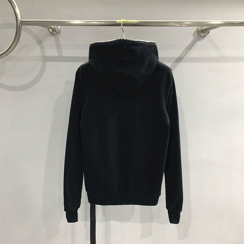 RICK OWENS DRKSHDW DU02D2291 F GIMP ZIP SWEAT HOODIE BLACK