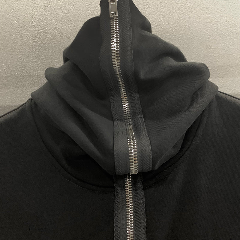 RICK OWENS DRKSHDW DU02D2291 F GIMP ZIP SWEAT HOODIE BLACK
