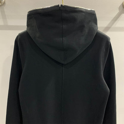 RICK OWENS DRKSHDW DU02D2291 F GIMP ZIP SWEAT HOODIE BLACK